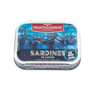 Sardines de saison huile d'olive extra vierge - 115gr LES MOUETTES D'ARVOR