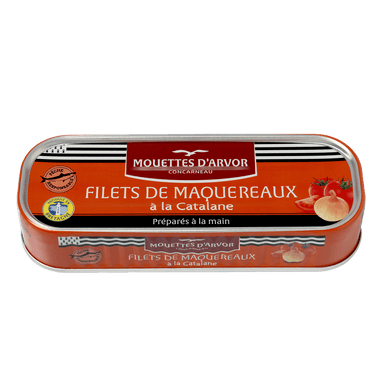 Filets de maquereaux sauce catalane - 169gr LES MOUETTES D'ARVOR