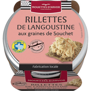 Rillettes de langoustine aux graines de souchet - 125gr LES MOUETTES D'ARVOR