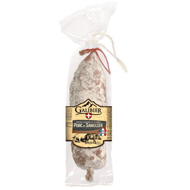 Saucisson sec pur porc et sanglier - 200gr LE GALIBIER