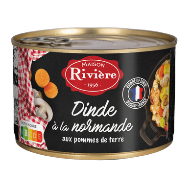 Dinde à la Normande aux pomme de terre - 400gr MAISON RIVIERE