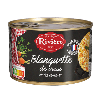 Blanquette de veau et riz - 400gr MAISON RIVIERE