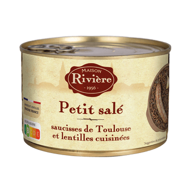 Petit salé aux lentilles cuisinées - 420gr MAISON RIVIERE