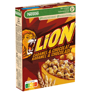 Céréales au caramel et chocolat - 400gr LION