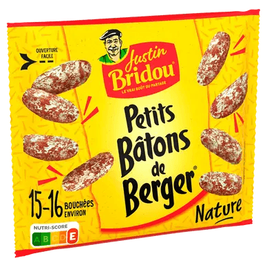 Petits Bâton de Berger nature - 15-16 bouchées - 100gr JUSTIN BRIDOU