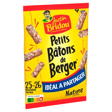 Petits Bâton de Berger nature - 25-26 bouchées - 160gr JUSTIN BRIDOU