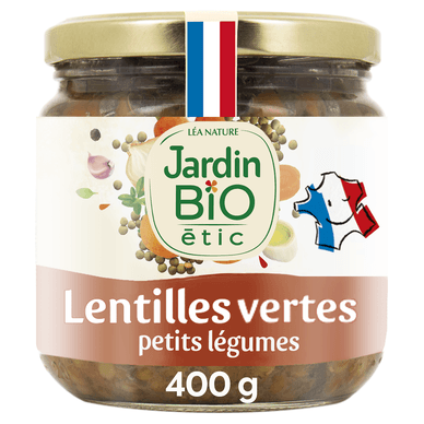 Lentilles cuisinées aux petits légumes - 400gr JARDIN BIO