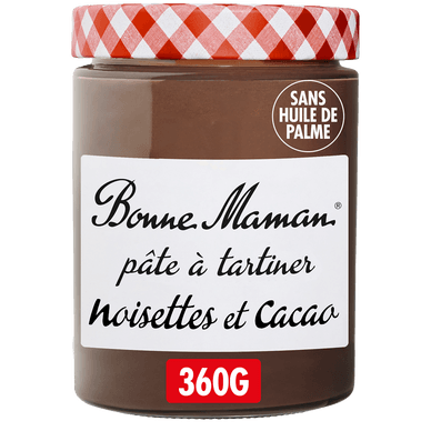 Pâte à tartiner noisette cacao - 360gr BONNE MAMAN