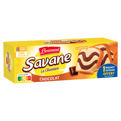 Gâteau marbré SAVANE chocolat familial - 310gr BROSSARD