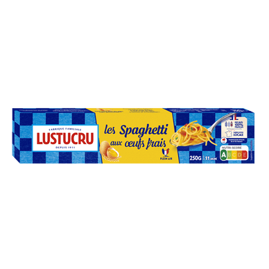 Spaghetti longs aux oeufs - 250gr LUSTUCRU