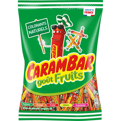 Bonbon CARAMBAR aux fruits sachet - 320gr CARAMBAR