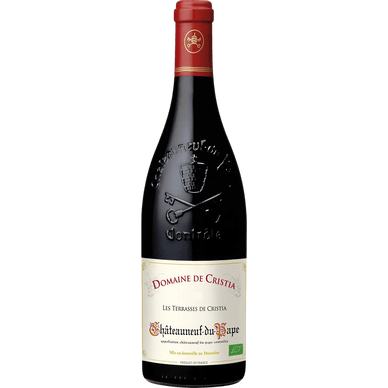 Vin rouge AOP bio Châteauneuf du Pape - 750gr DOMAINE DE CRISTIA