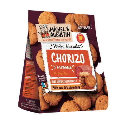 Biscuits charcuterie Chorizo - 90gr MICHEL ET AUGUSTIN