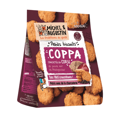 Biscuits sablés apéritif à la coppa et au poivre noir - 90gr MICHEL ET AUGUSTIN