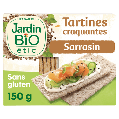 Tartines craquantes sarrasin sans gluten - 150gr JARDIN BIO