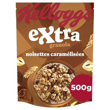 Céréales Extra KELLOGG'S Noisettes Caramelisées - 500gr KELLOGG'S