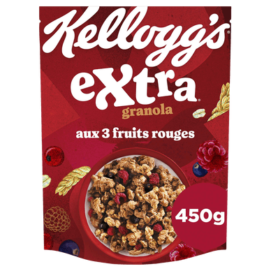 Céréales Extra KELLOGG'S Aux 3 Fruits Rouges - 450gr KELLOGG'S