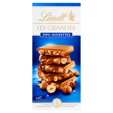 Chocolat au lait 34% noisettes - 150gr LINDT