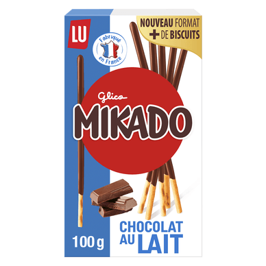 Biscuits chocolat au lait MIKADO - 100gr LU