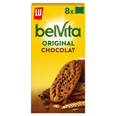 Biscuits petit déjeuner chocolat et céréales Belvita - 400gr LU