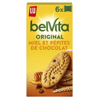 Biscuits petit déjeuner miel et pépites de chocolat Belvita - 435gr LU