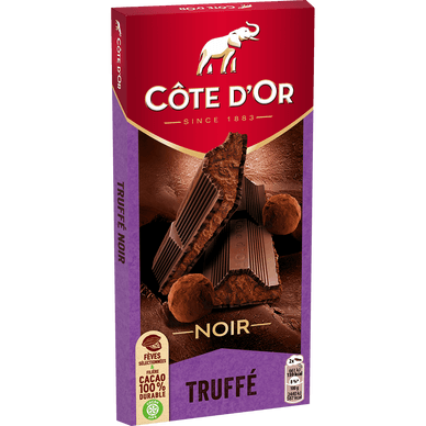 Chocolat noir truffé - 90gr COTE D'OR