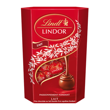 Boule de chocolat au lait fourré fondant Lindor - 200gr LINDT