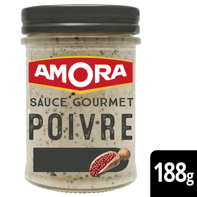 Sauce gourmet poivre - 188gr AMORA