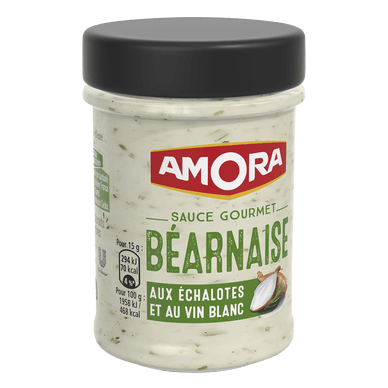 Sauce gourmet béarnaise échalote vin blanc - 184gr AMORA